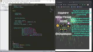 Happy new year 2020(HTML,CSS &JS)