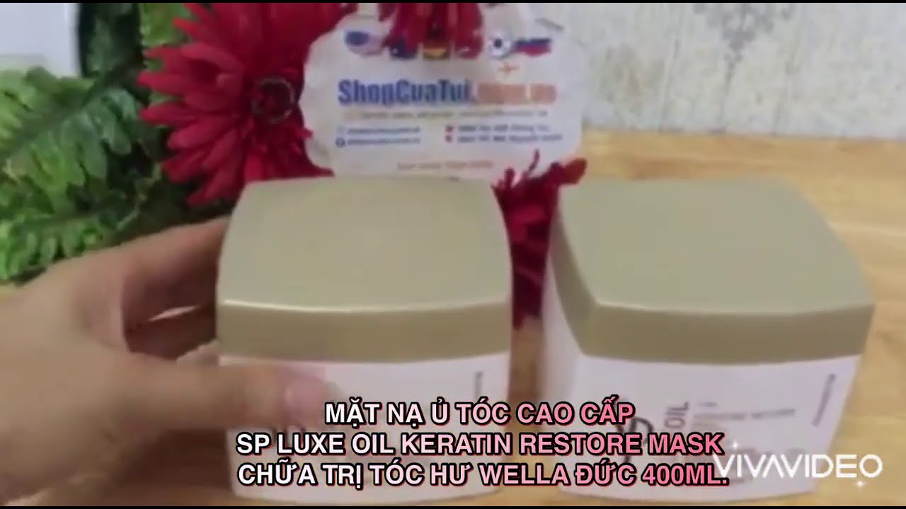 MẶT NẠ Ủ TÓC CAO CẤP SP LUXE OIL KERATIN RESTORE MASK CHỮA TRỊ TÓC HƯ WELLA ĐỨC 400ML. - Shopcuatui