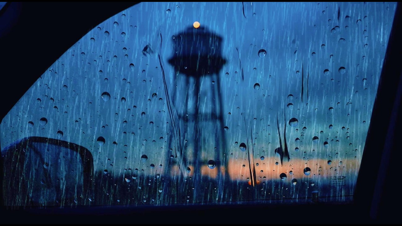 🌧️Drifting to Sleep in the Car with Torrential Rain & Roaring Thunderstorm Sounds All Night Long #01