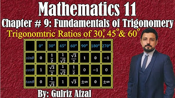 Trigonometric Ratios of Acute Angles, Mathematics 11 Chapter 9, Exercise # 9.3, Lec_10