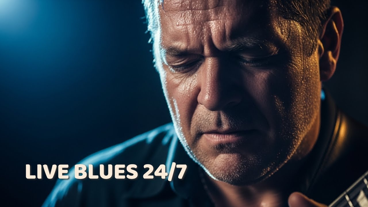 Blues Music Live 🎶 24/7 Slow & Emotional Guitar Session