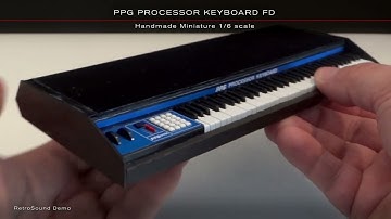 PPG PROCESSOR KEYBOARD FD - Handmade Miniature 1/6 scale.