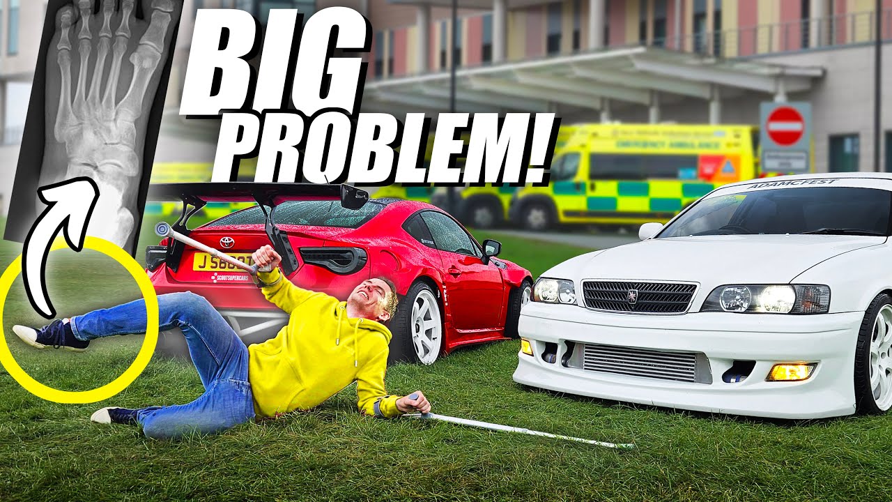 I BROKE MY FOOT AT A CAR SHOW!