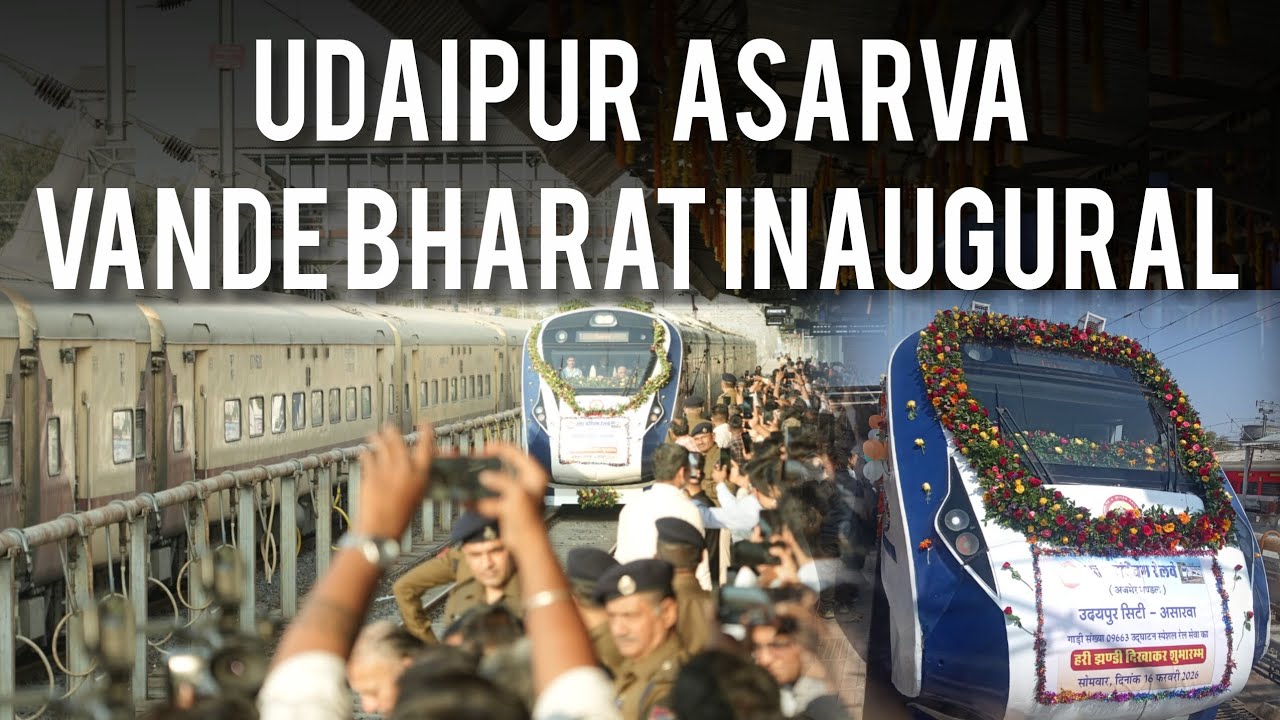 Udaipur -Asarva vande bharat express inauguration Spl journey 