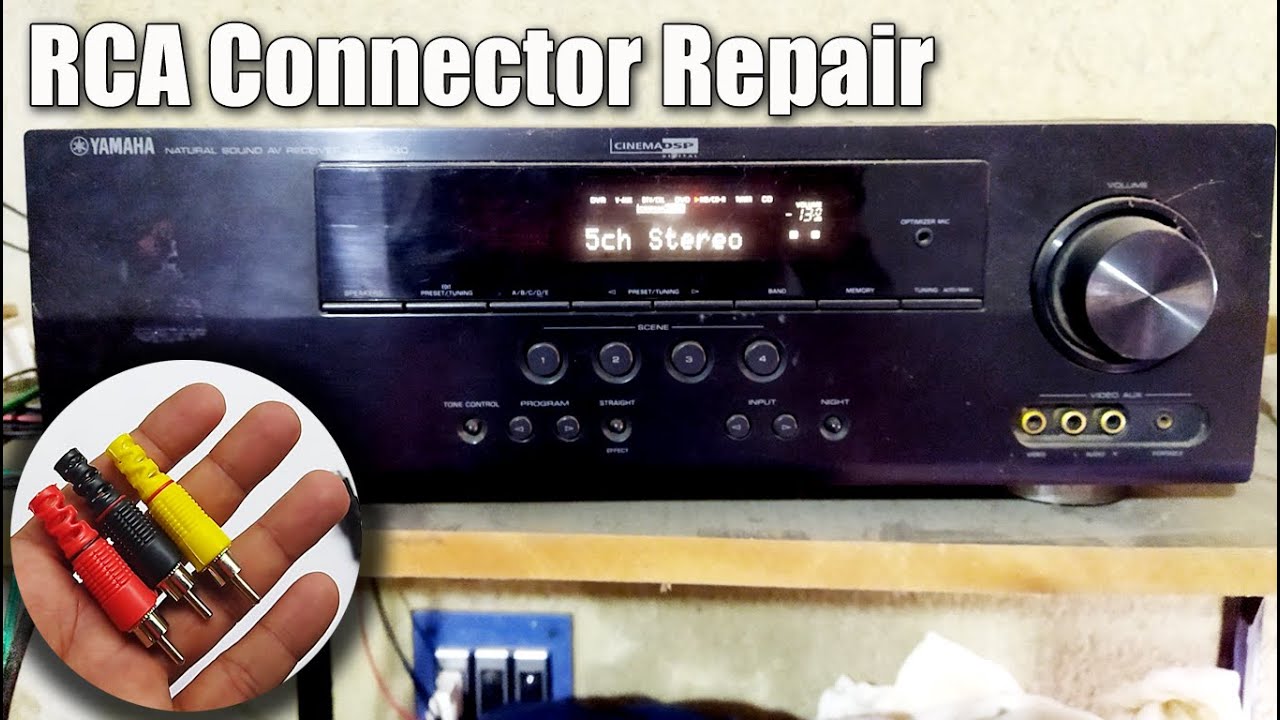 RCA Cable Connector Repair YouTube