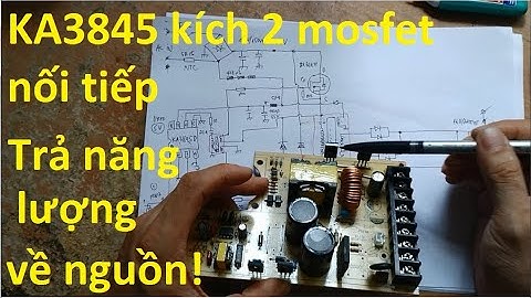 Nguồn xung thiết kế mới:Sửa và phân tích 1 bộ nguồn tổ ong 12V/400W