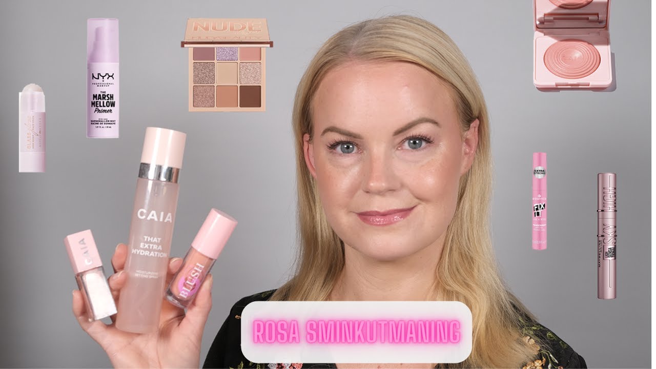 FULL SMINKNING MED ROSA PRODUKTER - YouTube