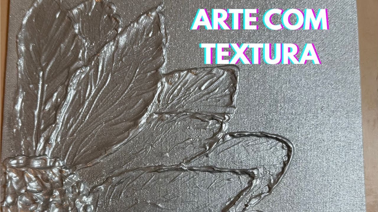 QUADRO 3D PRATEADO C/TEXTURA/ARTE FÁCIL E ELEGANTE P/DECORAR A CASA