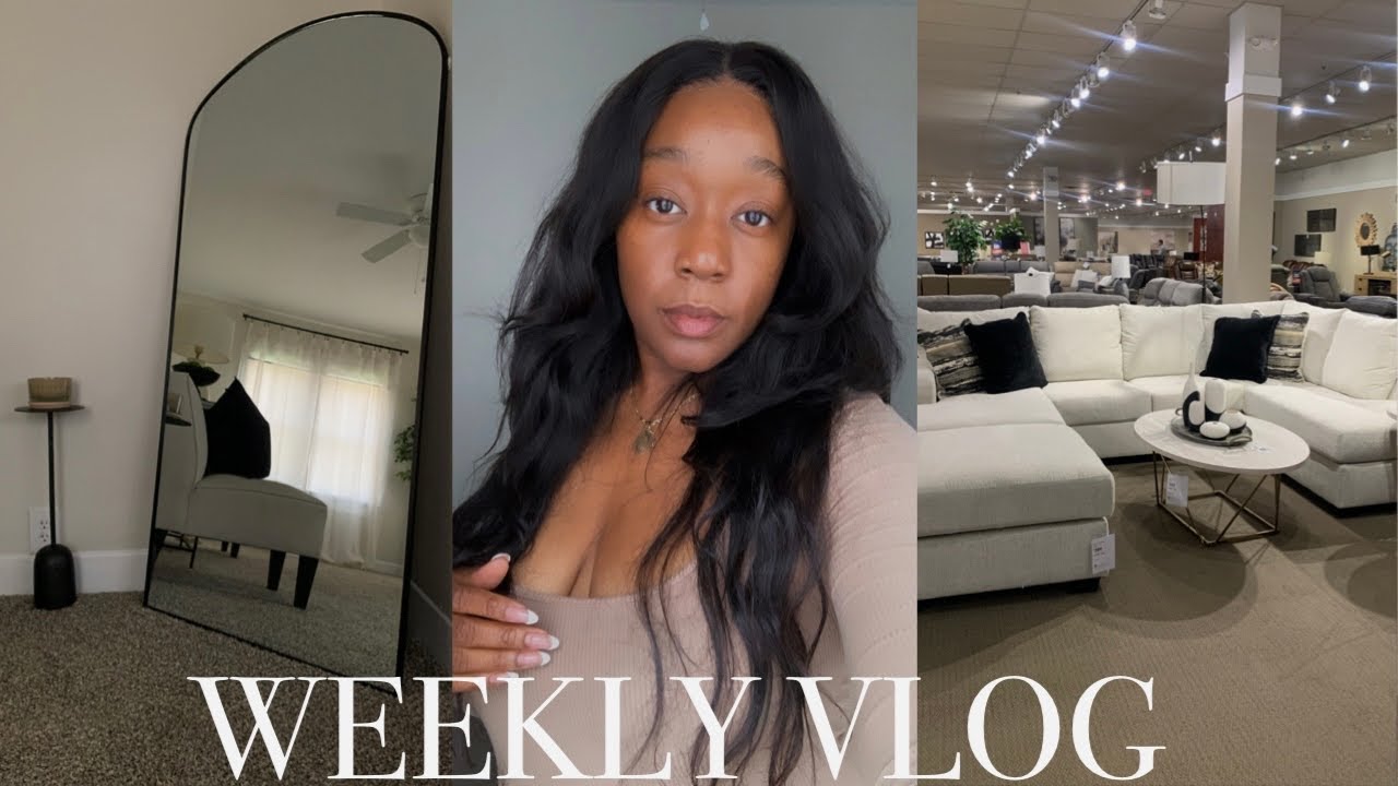 WEEKLY VLOG! NEW HOME SERIES EP:13 LIVING ROOM MAKEOVER|NEW-FURNITURE ...