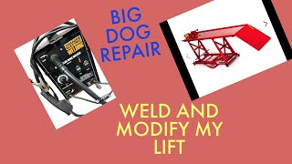 WELD AND FAB EXTRA SUPPORTS TO MY HARBOR LIFT TABLE