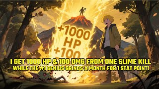 I Get 1000 HP & 100 DMG from ONE slime kill, while the #1 Genius grinds a MONTH for 1 stat point!