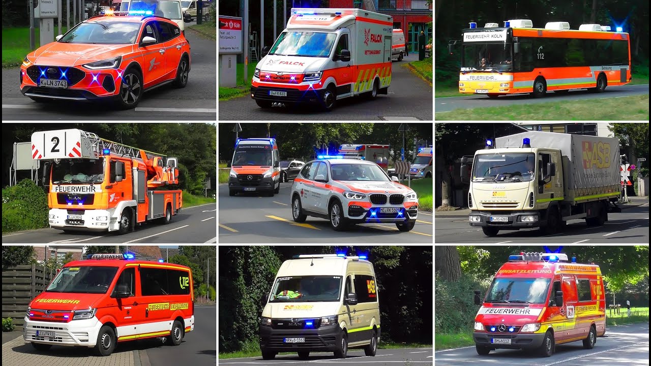 [Bombenfund in Köln] ⚠️🚨 Krankenhausevakuierung《•》Einsatzfahrten Feuerwehr & Rettungsdienst in Köln