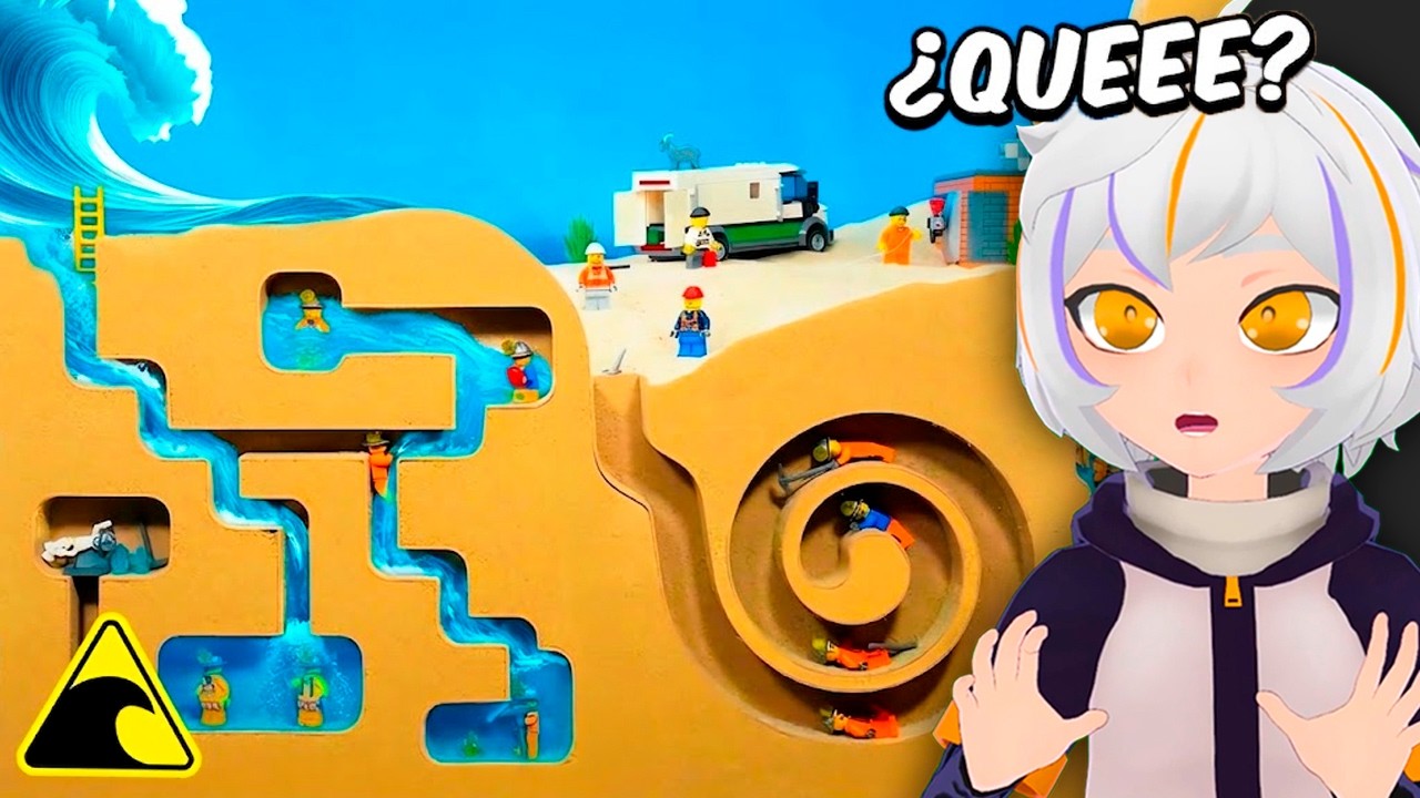 MINA DE LEGO vs TSUNAMI GIGANTE | ChuyMine REACCIONA a Tidal Takedown