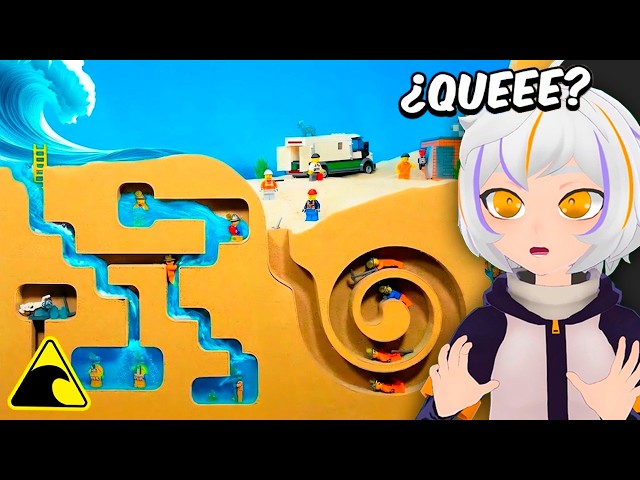 MINA DE LEGO vs TSUNAMI GIGANTE | ChuyMine REACCIONA a Tidal Takedown
