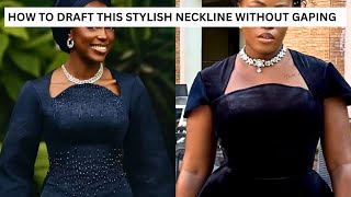 HOW TO DRAFT NECKLINE WITHOUT GAPING