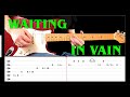 WAITING IN VAIN - Guitar solo lesson with tabs(fast &amp; slow) - Bob Marley