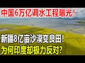 中国6万亿调水工程曝光！新疆8亿亩沙漠变良田！为何印度却极力反对？