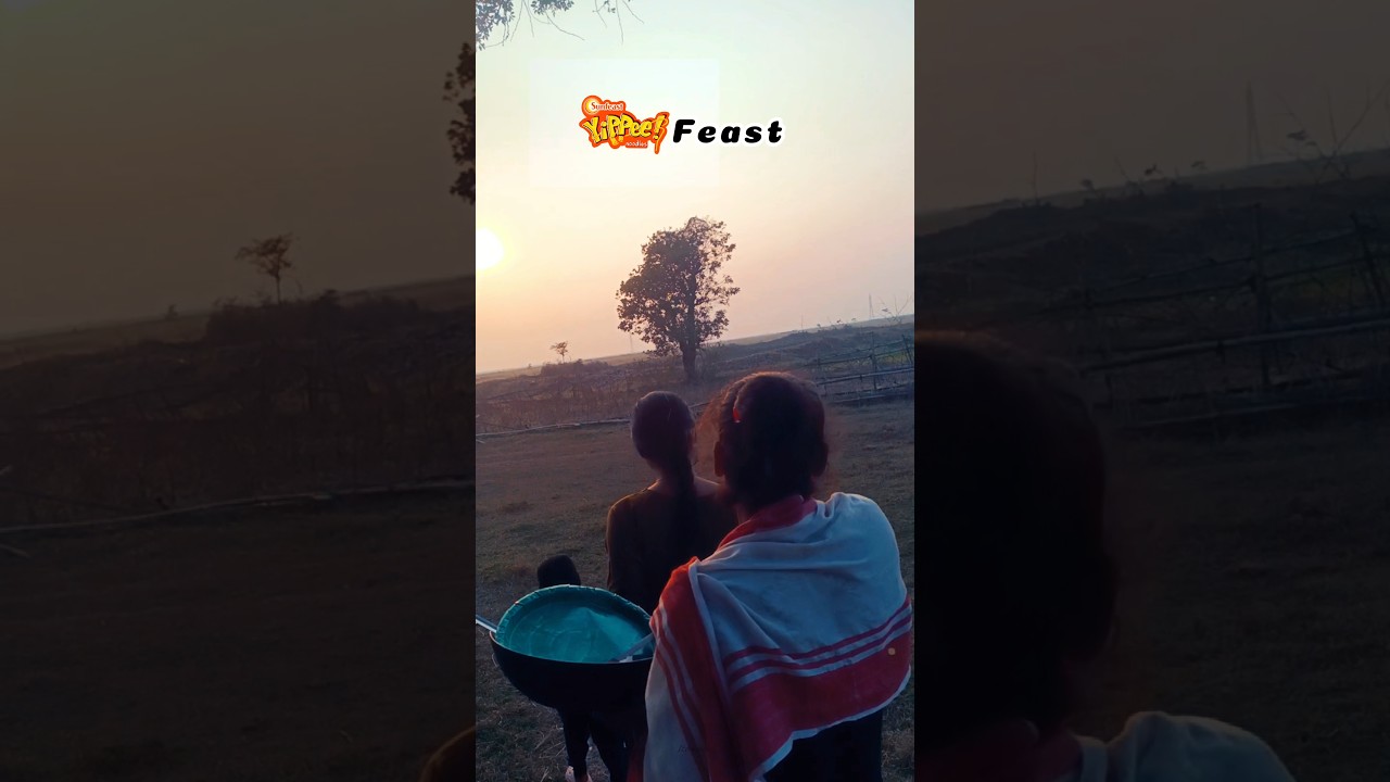 ସଂଧ୍ୟା ସମୟର yippee feast 😃/ Village sunset 🌇/ #village  #nature