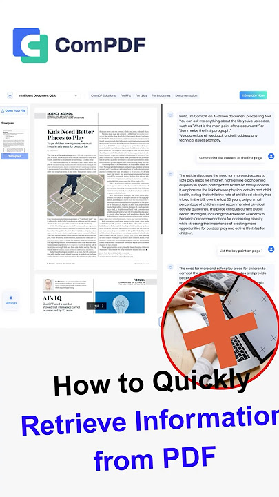 Summarize PDF Information with AI Tool #pdf #shortsvideo #shorts #pdtips #howto