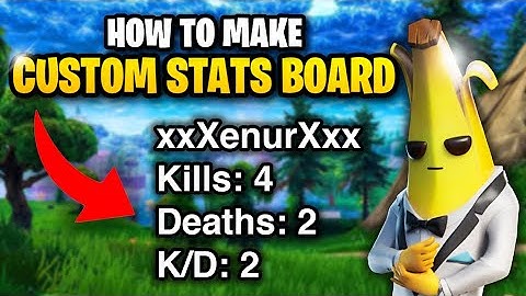 How to make a Stats Board in UEFN