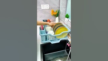 Giá nhựa úp bát đĩa có rãnh thoát nước đa năng #shots #review #thietbigiadung #xuhuongyoutube