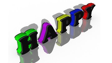 3D Text Effect and Strokes | PHOTOSHOP CC 2017