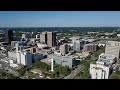 Baton Rouge, Louisiana. Downtown drone footage. Mavic Air 2