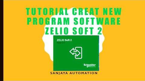 Tutorial Create New Progam - Zelio Soft 2