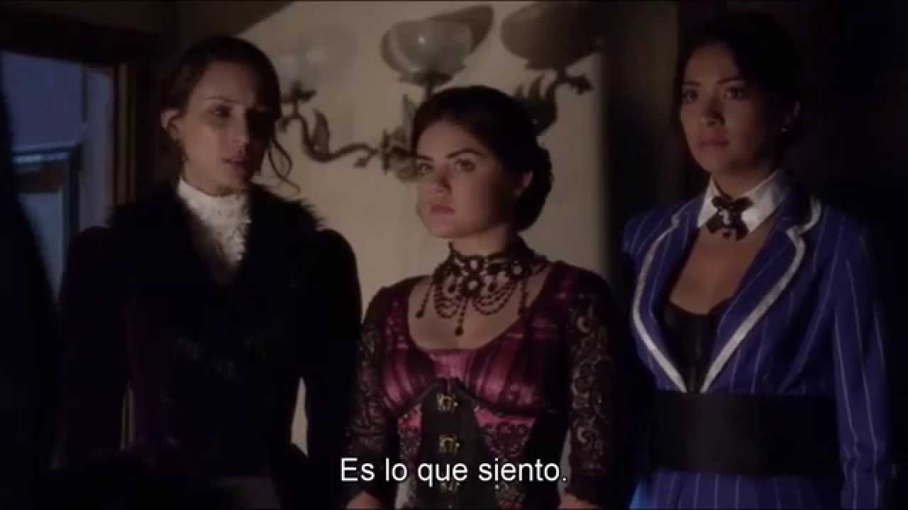 Pretty Little Liars - The girls listen Alison's voice SUBTITULADO 4x13 "Grave New World"