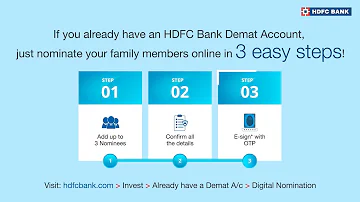 Add Demat Nominee in 3 Steps | HDFC Bank