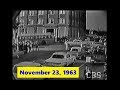 DAN RATHER OF CBS NEWS REPORTS LIVE FROM DEALEY PLAZA IN DALLAS, TEXAS, ON NOVEMBER 23, 1963