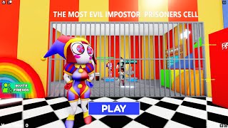 🌈POMNI BARRY PRISON RUN! (OBBY)🎪 #roblox #scaryobby