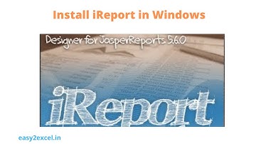 How to install iReport in Windows