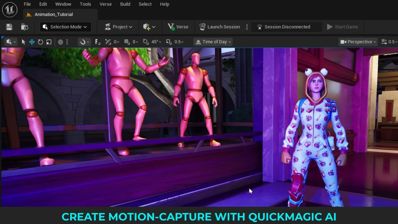 26 QuickMagic   import animation to UEFN