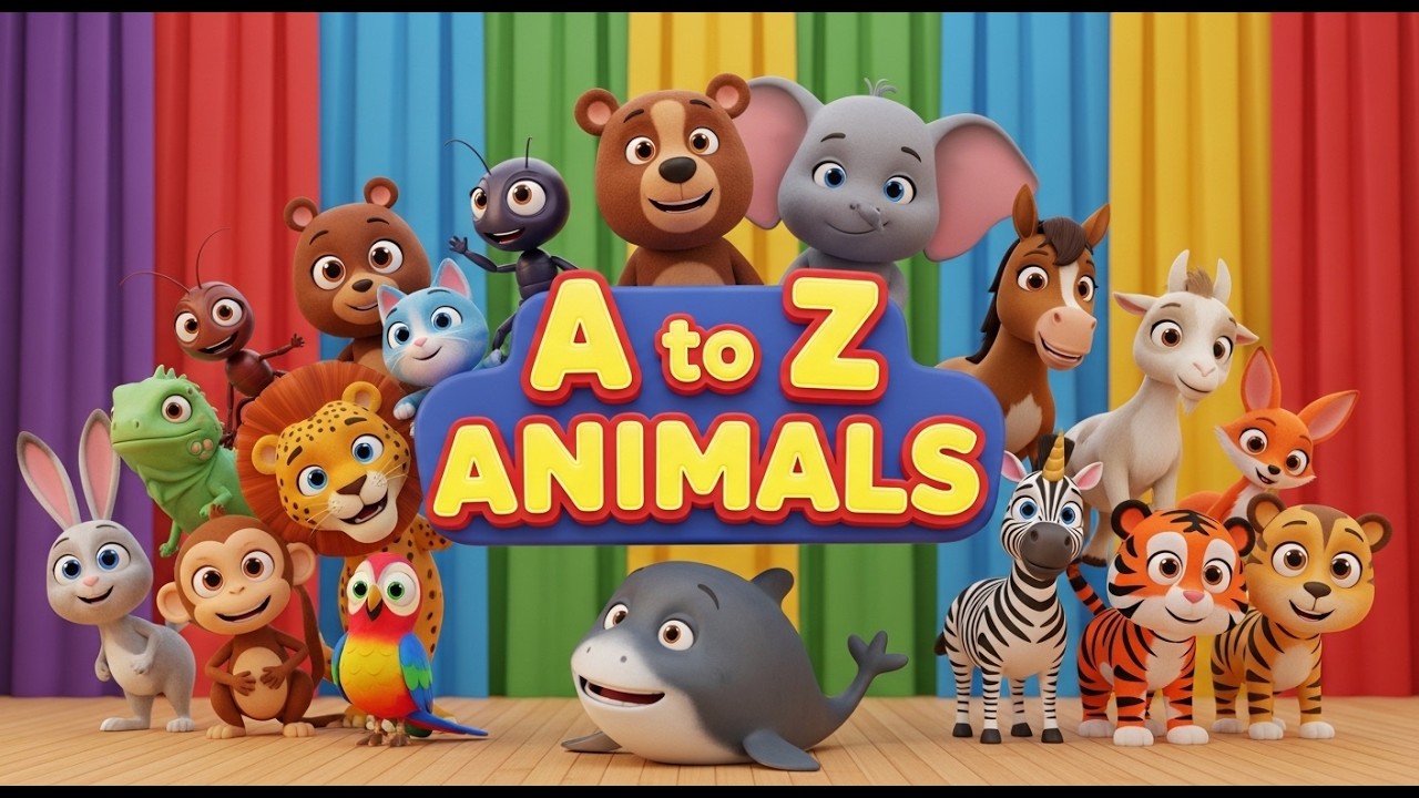 Alphabet Animals | ABC Animals Song for Kids | Smart Kids Rhymes