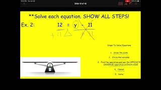 Jan 26 Lesson 4-3 Solve Addition and Subtraction Equations