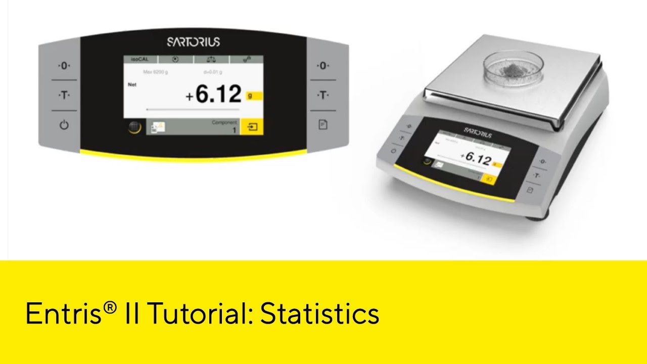 Entris® II Advanced Line Lab Balance: Statistics