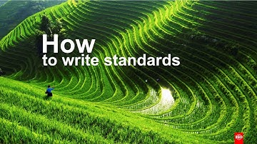 How to write standards