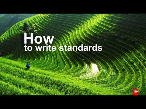How to write standards