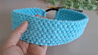 Beautiful! DIY Crochet headband. Step by step