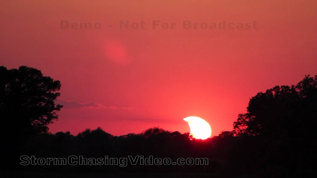 5/20/2012 Eclipse Sunset over central Minnesota.