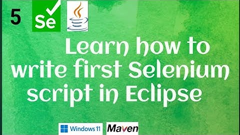 How to Write First Selenium script in Eclipse | Selenium Tutorial | Java