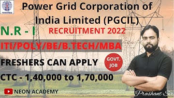 PGCIL Apprentice Recruitment 2022 online  How to Fill PGCIL Power Grid Apprentice Form 2022 | N.R -I