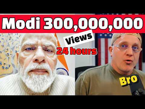 India's Modi: 300 Million VIEWS in 24 HRS BREAKS WORLD RECORD BY 5X in This Selfie - HISTORICAL