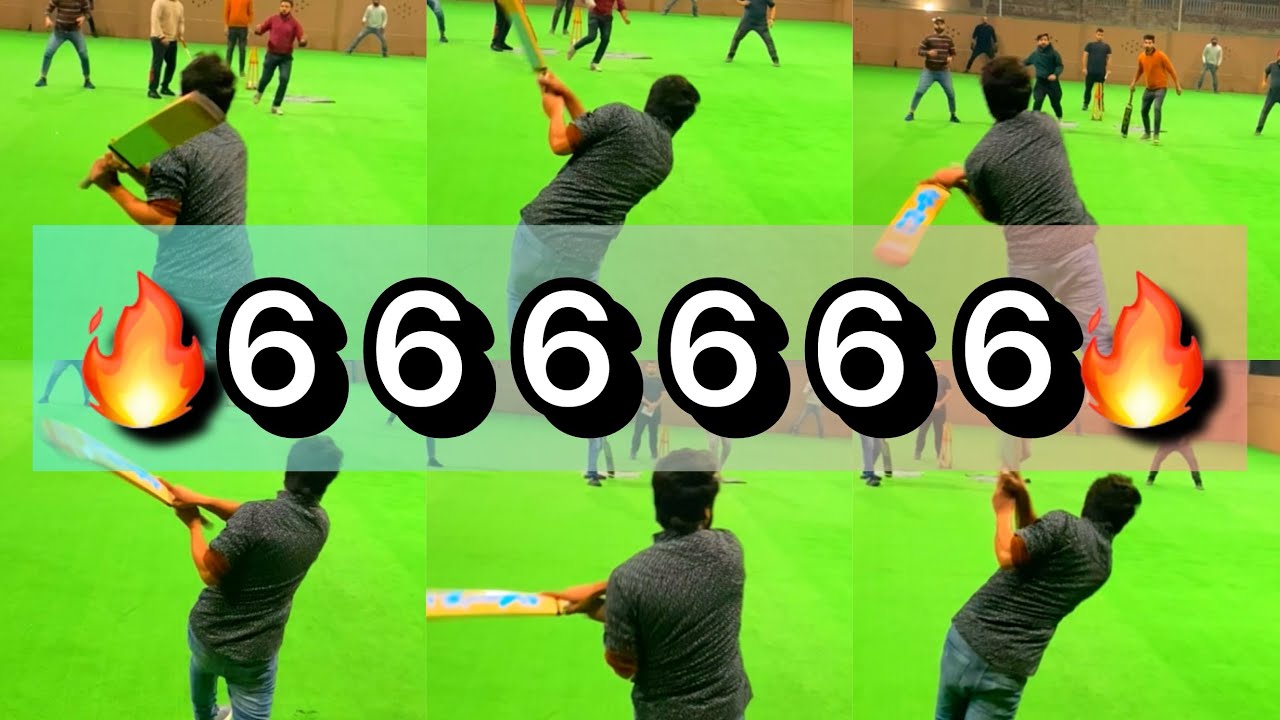 7 Sixes in a Row in One Match | best indoor cricket sixes 