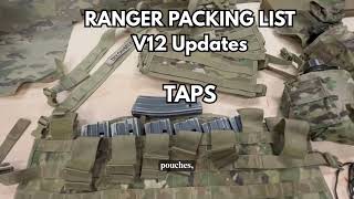 Selecting TAPS and TAPS Harnesses for Ranger School | Ranger Packing List V12  #rangerschool