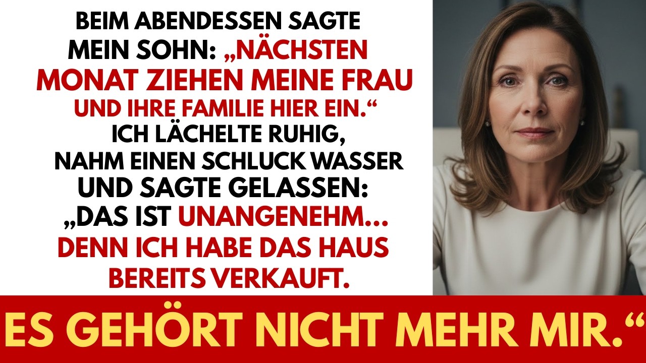 Beim Essen sagte mein Sohn  Ihre Familie zieht ein Ich  Das Haus ist weg   #beziehungsgeschichten