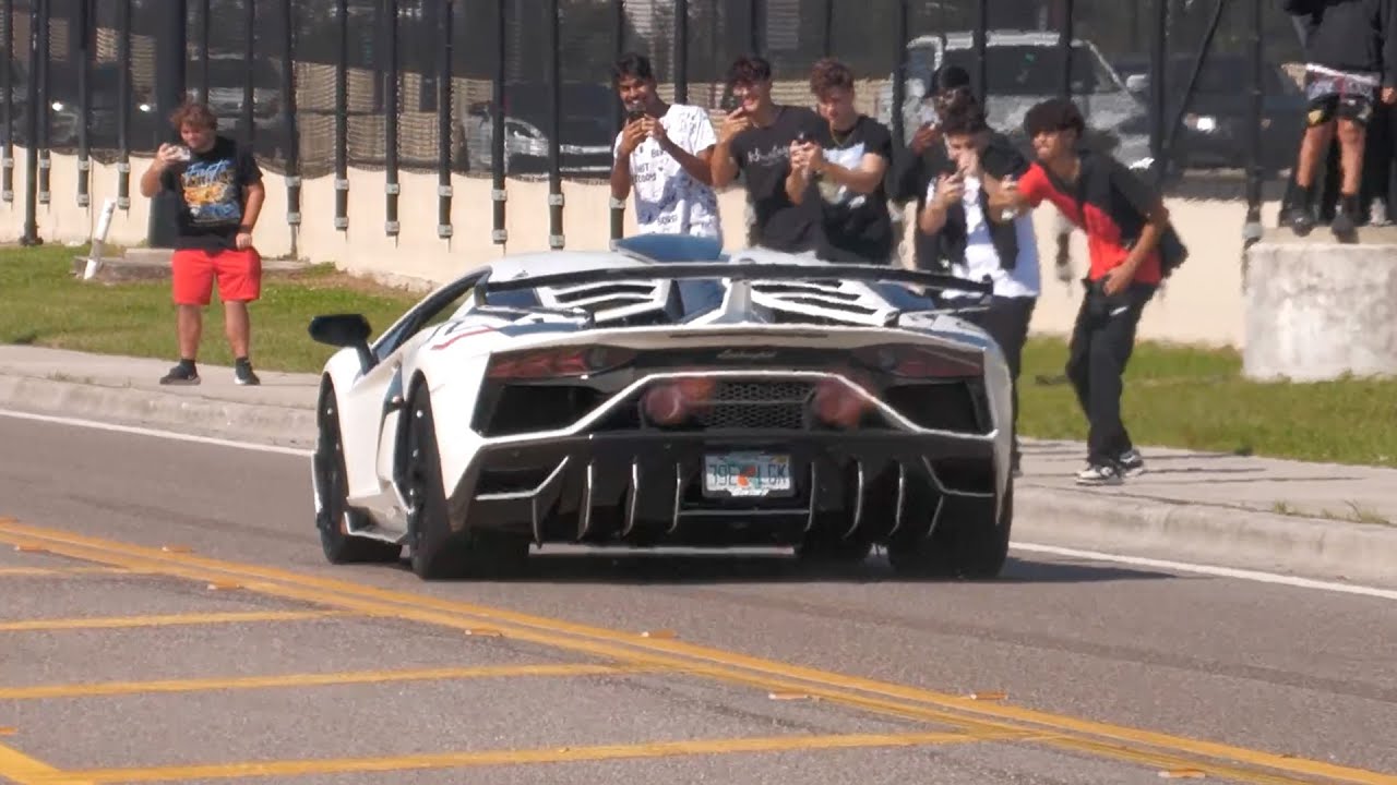 Supercar Social at Lamborghini of Orlando! | Pullouts, Flybys and Full Sends! | October 2024