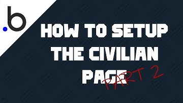 How to setup the Civilian Page [bubble.is] (Part 2)
