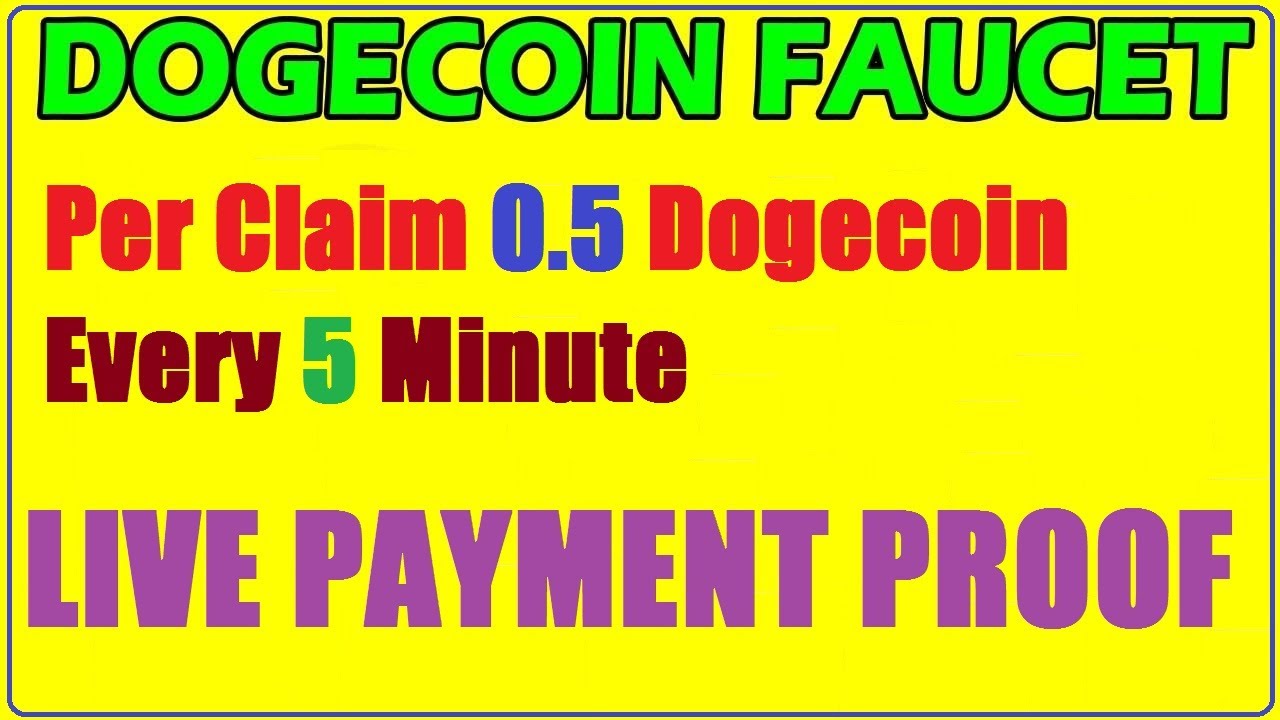 HIGHEST PAYING FREE DOGECOIN Claim 0.5 Dogecoin Every 5 Minute Instant Payout FaucetPAY